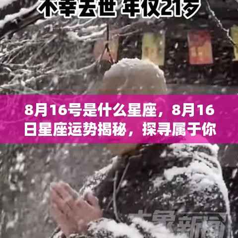 揭秘8月16日星座运势，探寻属于你的星辰轨迹